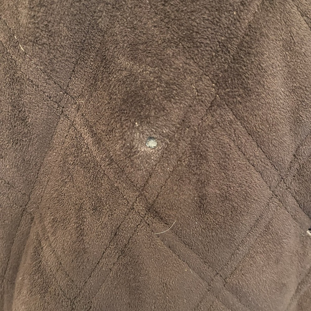 Lauren Ralph Lauren Womens XL Quilted Velvet Velour Brown Barn Coat Jacket - Picture 4 of 9